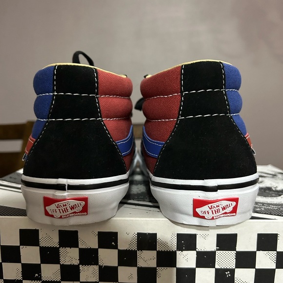 Vans Skate Grosso Mid University Red/Blue Men Size 9.5 - Picture 6 of 13